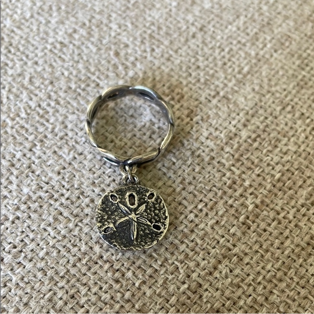 Silver Sand Dollar Ring